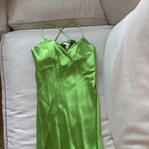 Lime green maxi dress